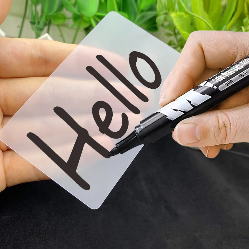 Matte Pvc Blank Business Card Waterproof For Handwriting