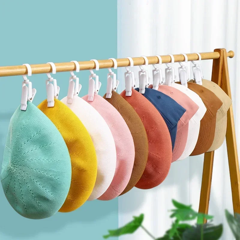 10 Mollette Da Bucato Con Gancio Antiscivolo In Plastica – Appendini Portatili Per Asciugamani, Calzini E Campeggio