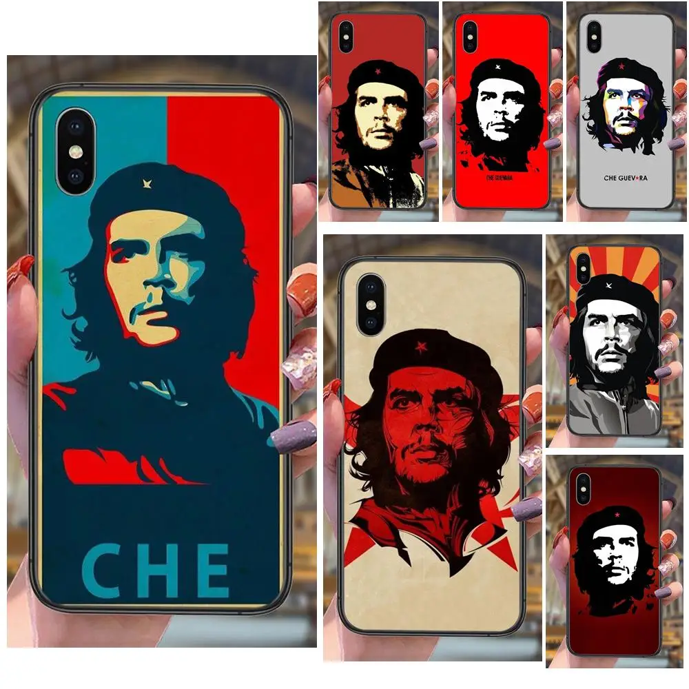 Che Guevara Red Flag Cheap Real Black Coque Trend Hoesjes Fashion Per Galaxy S30 S21 S20 Fe S10 S10E S9 S8 S7 S6 Edge Lite Plus