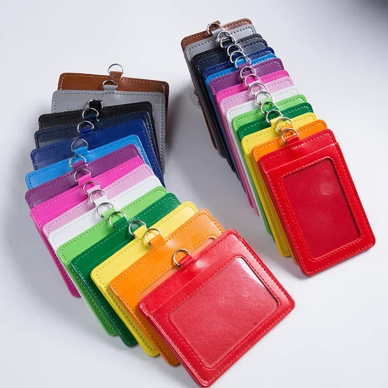 Unisex wasserdichte Pu-Kartenhülle für Damen, Kinder, Bus, Kredit, Ausweis, Name, Business, Arbeit, Bankkarte, Ausweishalter, Schutzhülle, Taschen