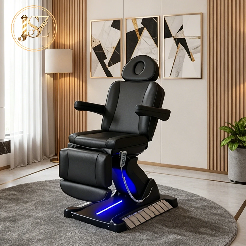 4-Motor Electric Massage Bed Multi-Functional Facial Bed for Beauty Salon Adjustable Back Footrest 2