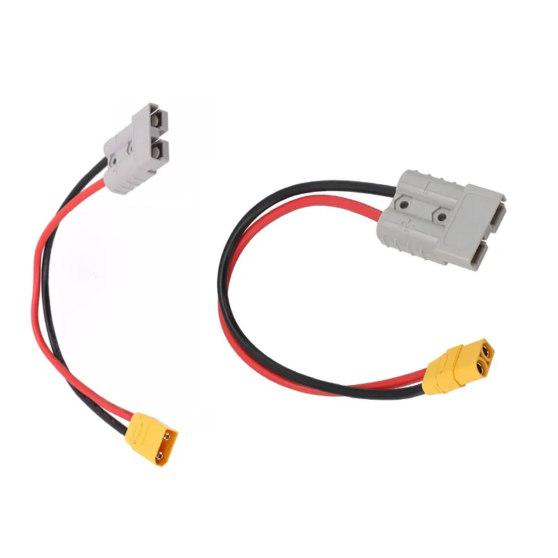 10AWG 30/50 ซม.50Amp 600V Anderson Power Connectors to XT90 ชายหญิงปลั๊กอะแดปเตอร์สําหรับยานพาหนะไฟฟ้าพลังงานแสงอาทิตย์ 1