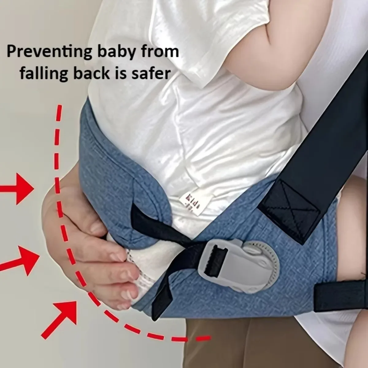 Kids Waist Stool with Safety Belt Portable Baby Sling Breath Adjustable Toddler Mammy Bag Newborn Sling Infant Wrap Kid Hip Seat 4