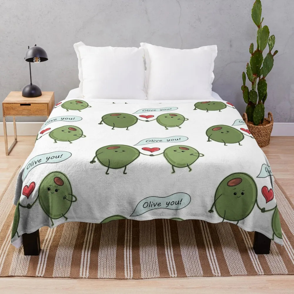 

Olive you! Throw Blanket Furry Blanket Quilt Blanket Blanket Fluffy