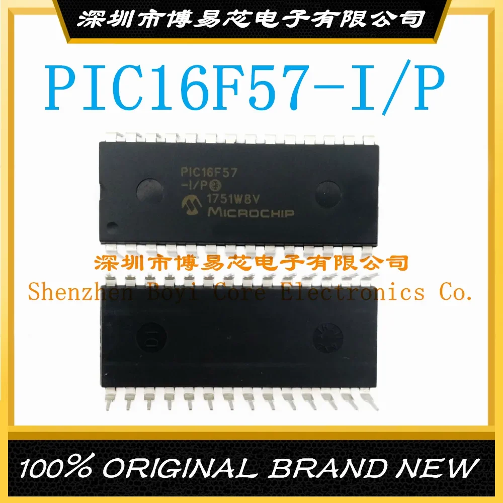 PIC16F57-I/P package DIP-28 New original authentic microcontroller (MCU/MPU/SOC) IC chip pic16f57 i so pic16f72 pic16f73 pic16f76 pic16f722 pic16f723 pic16f726 pic16f737 pic16f767 microcontroller mcu mpu soc sop 28