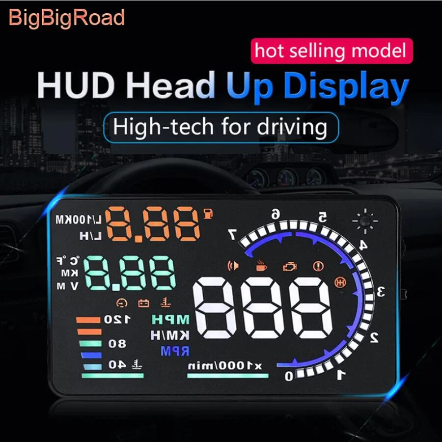 Car Head-Up Display 5.5 OBD HUD - Model E300 