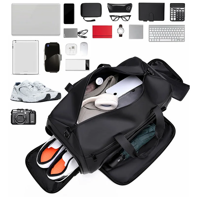 Travel Duffel Bag Outdoor Camping Hiking Swimming Bags with Shoes Pack Sports Gym Fitness Yoga Wet Dry Handbag Luggage Satchel travel bags duffel bag