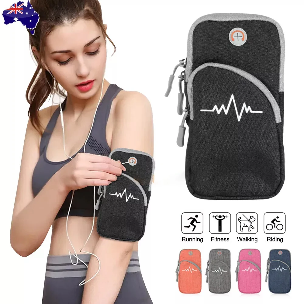 Adjustable Sports Armband Comfortable Lightweight Arm Band Mobile Phone Holder Secure Outdoor Mobile Phone Arm Cover for Sports