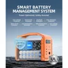Portable Power Station, LiFePO4 Solar Generator, 2*600W (Peak 1200W) AC Power Sockets, 100W USB-C, 556Wh 6