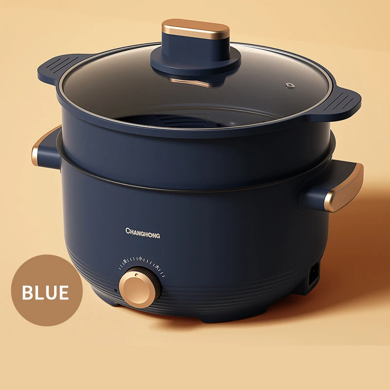 Electric cooking pot multifunctional household roast mini non-stick plug-in electric stir-fry in one hot pot 4