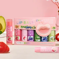 DNM Multi saveurs de fruits hydratant Base hydratante baume à lèvres ensemble maquillage soin des lèvres soin quotidien baume pour femmes et hommes 6 pièces ensemble 1