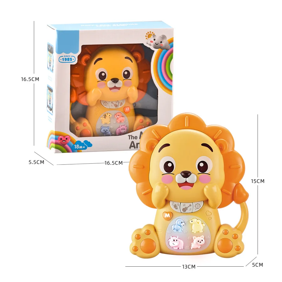 Children's Cartoon Animals Multifunctional Electronic Keyboard with Lighting and Music Toy,Early Educational Infant Music Toys 6
