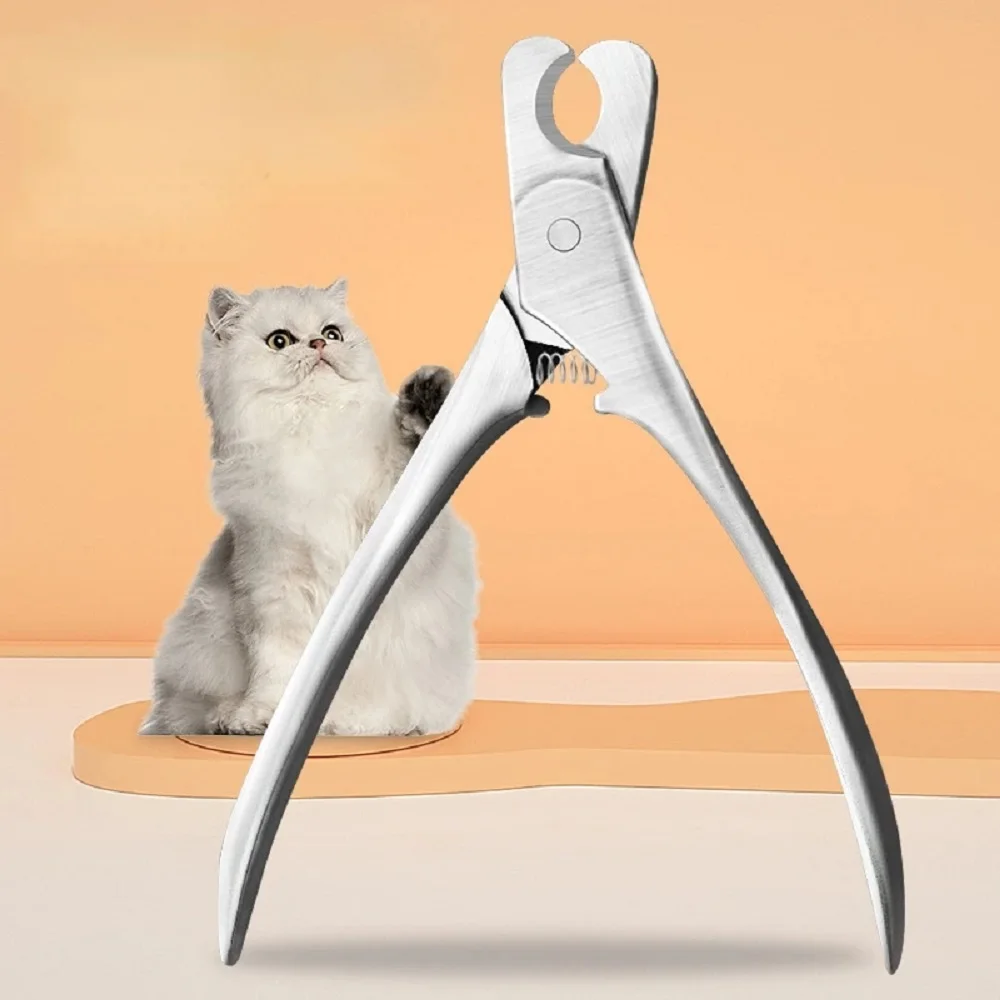 1 Pcs Professional Pet Nail Clipper Sharp Safety Animal Grooming Toe Trimmer Stainless Steels Finger Cutter for Dog and Cat