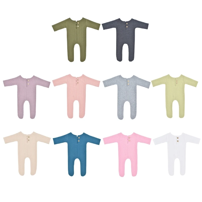 

Infant Photoshooting Props Footed Romper Unisex Photo Suit Newborn Shower Gift