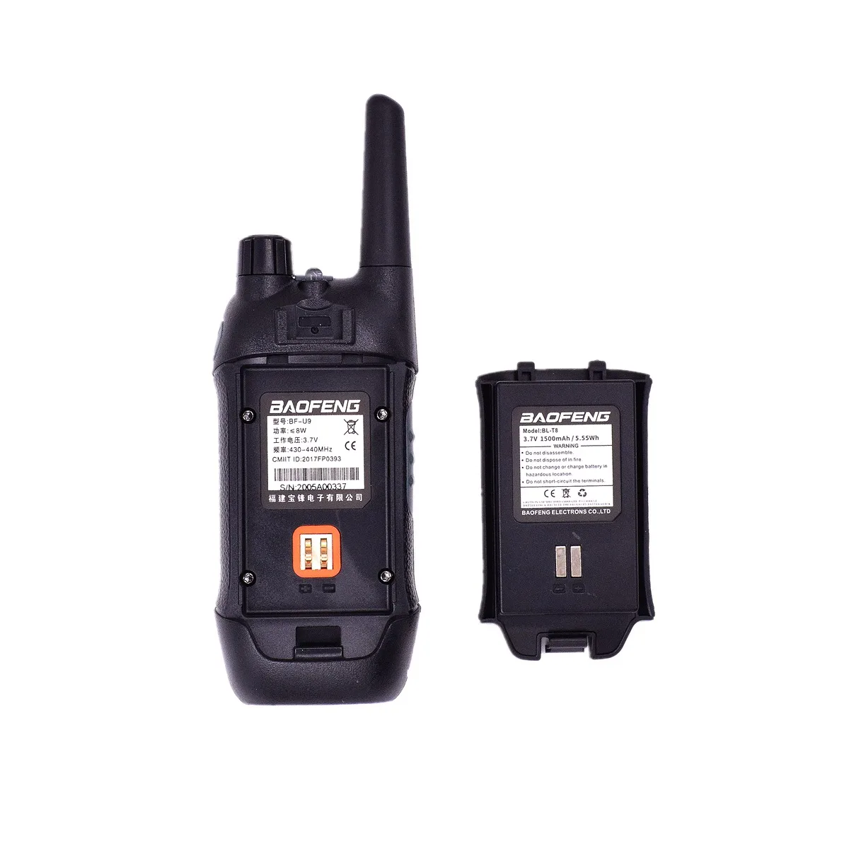 BAOFENG U9 8W Mini Walkie Talkie Handheld Hotel Civilian Outdoor Sports Pocket Wireless Radio Comunicacion UHF FM Transceiver 4