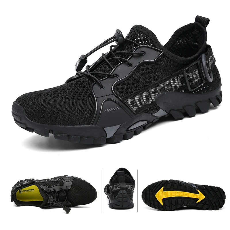 Men's Breathable Lightweight Anti-slip Hiking Shoes & Unisex Beach Water Shoes for Outdoor Training and Trekking [nike]nike juniper trekking sandal men woman walking lightweight hiking shoes lightweight trekking shoes