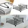 Flat Napkin Holder Metal Kitchen Napkin Holder With Weighted Tension Arm Rustic Tissue Paper Dispenser For Countertop Table 2