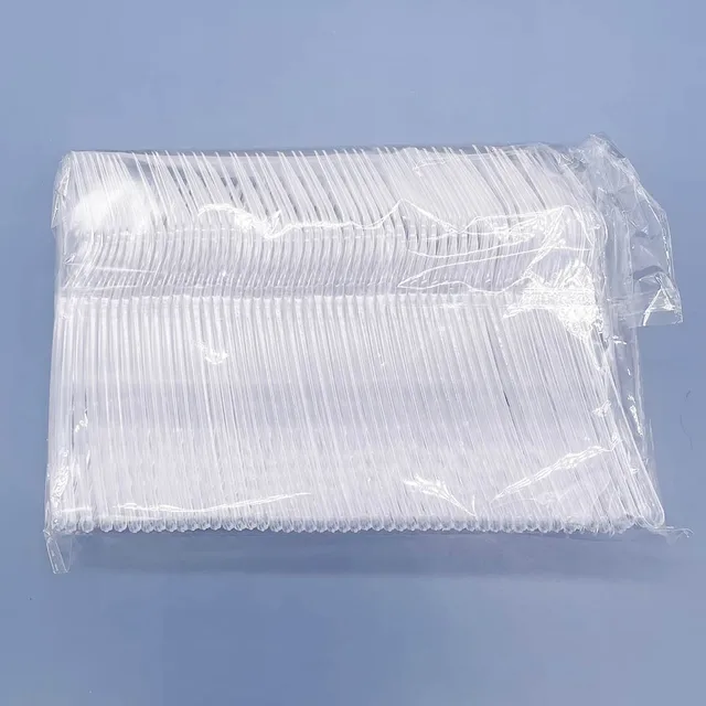 100 db Tiszta Átlátszó Evőeszközök Eldobható Villák Bbit Bbq Botok Otthoni Étkezési Torták Gyümölcs Villa Asztali Edények 12Cm - Image 4