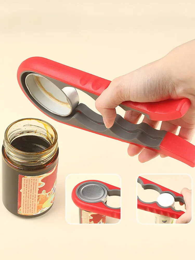 Multi functional lid opener, four in one screw cap, labor-saving lid opener, kitchen and daily necessities bottle opener