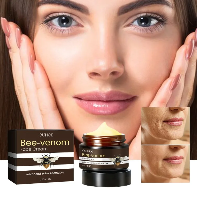Bee Venom Face Cream Wrinkle Remover Intensive Firming Lifting Anti Aging Fade Fine Lines Moisturizing Repair Rejuvenation Cream