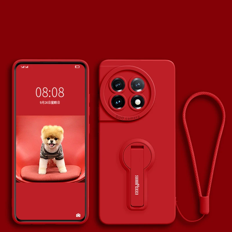 Enhanced Silicone Phone Case with Camera Protection and Holder Screen Film