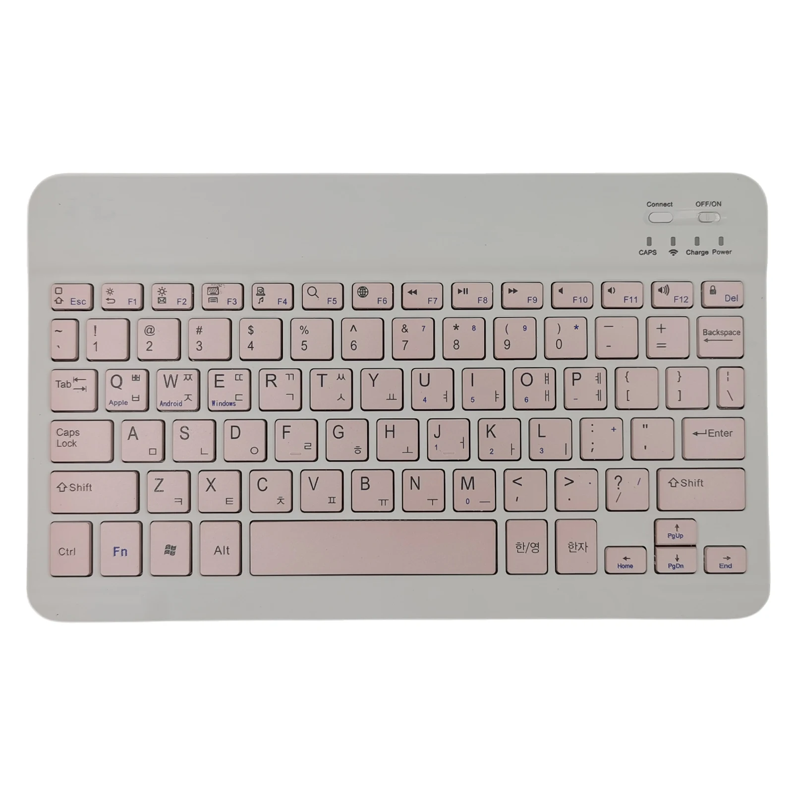 Mini Teclado Portátil sem Fio Bluetooth 10 Russo Espanhol Coreano Ipad Xiaoxin Pad Tablet Laptop Ios Telefone Android - Imagem 4
