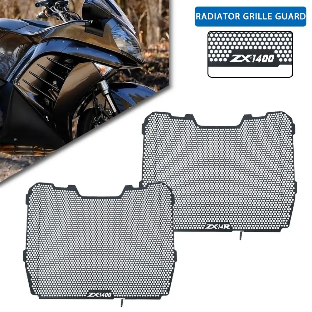 

Moto For Kawasaki 1400GTR CONCOURS 14/ ABS ZG1400/ABS Ninja ZX-14R ZX1400 Motorcycle Accessories Radiator Grille Guard Cover