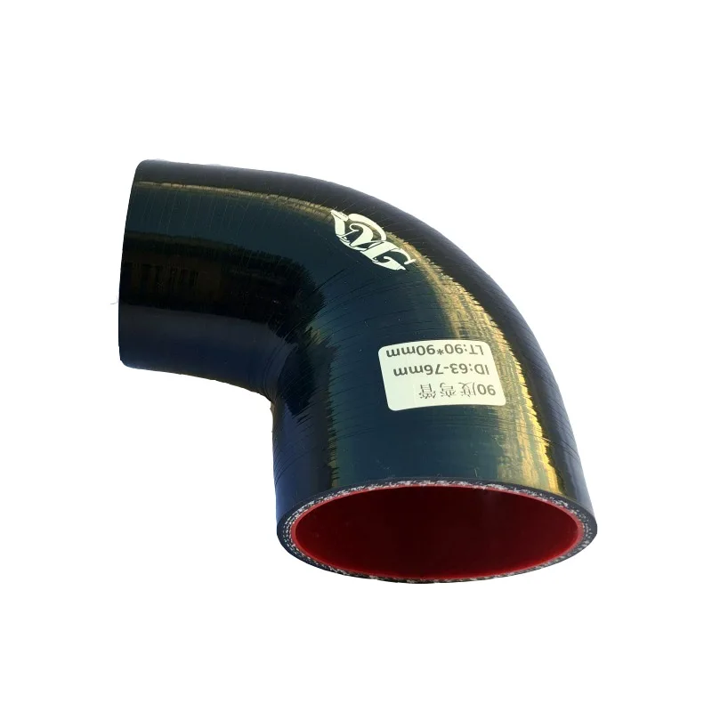 HPS High Temperature 90 Degree Silicone Elbow Hose - 1" ID, 4-Ply Reinforced, Blue, 100 PSI