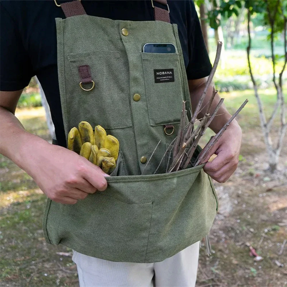 Outdoor Vest BBQ Work Apron Camping Men Women's Leisure Multi-Functional Apron Fishing Vest Coat Equipment Durable Tool Pocket
