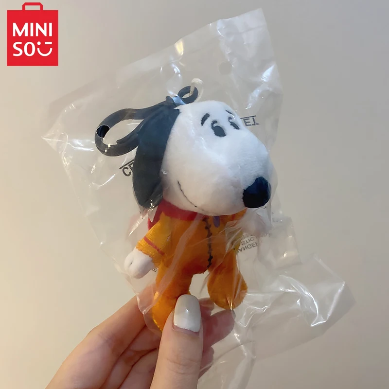 Miniso-Snoopy-Woodstock-Anime-Plush-Doll-Kawaii-Orange-Clothes-Backpack ...
