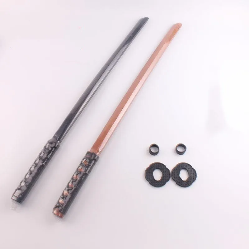 60cm Demon Katana Wood Sword Cosplay Performance Props Ninja Sword Toy For Children Aikido Wooden Knife