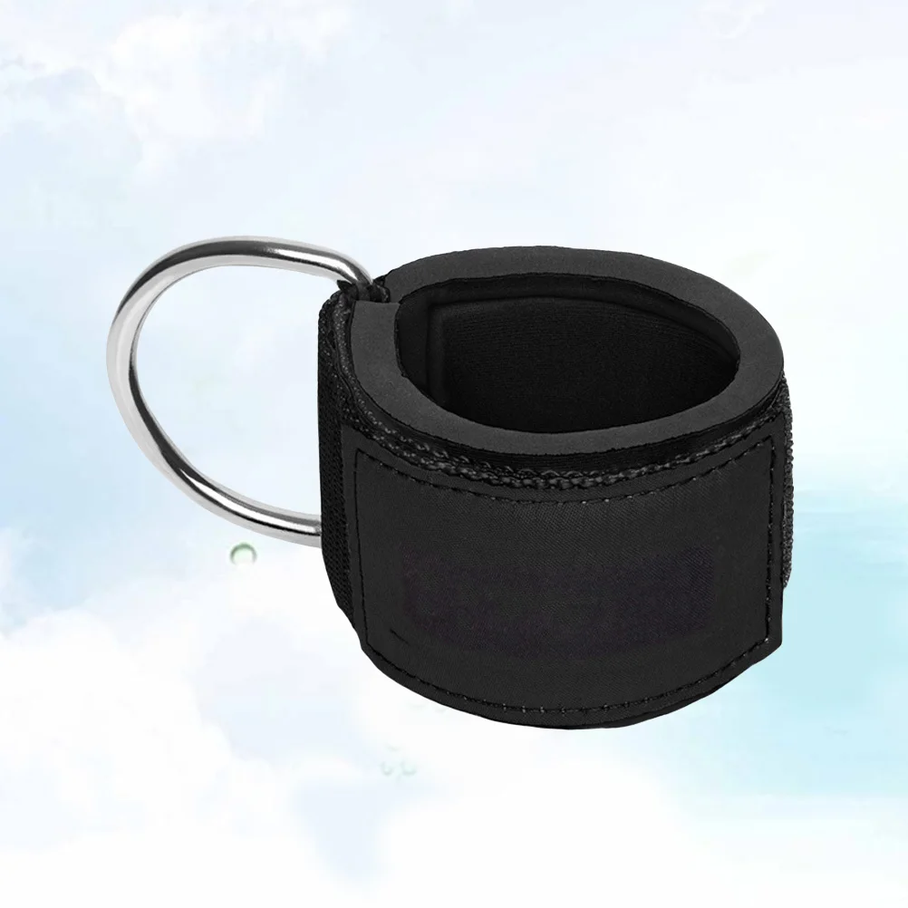 

Sport Ankle Straps Elastic Resistance Band Ankle Calfs Band Fitness Strap for Gym Workouts Machines Leg Exercises (Black)