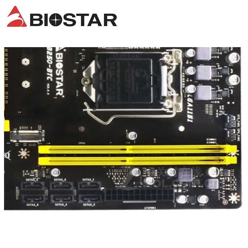 B250 마더보드, BIOSTAR TB250-BTC 6PCIE Can 6 비디오 카드 마이닝, BTC ETH ZEC ETC XMR 마이닝 B250 DDR4 용 LGA1151