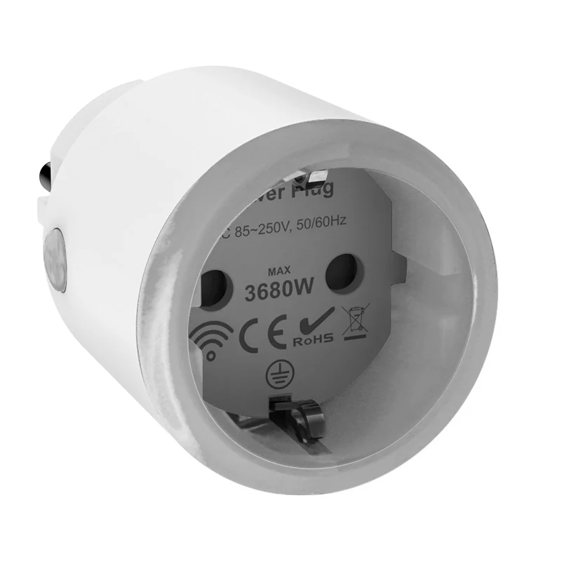 Tuya Homekit Matter Smart Power Plug Wifi 16A Power Meter Remote Control EU Outl