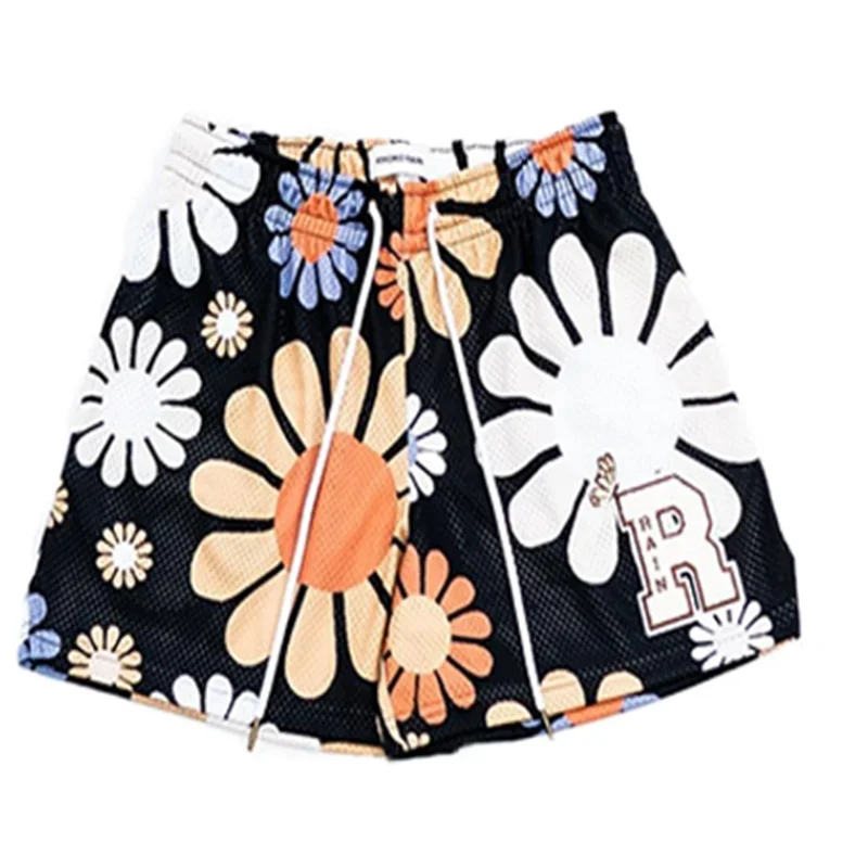 New summer men's shorts men and women's fashion beach shorts mesh quick-drying quarter pants sports shorts men casual shorts