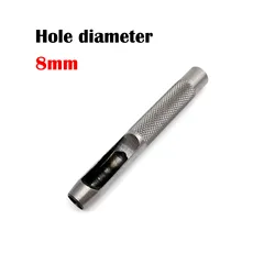 Precision Steel Hollow Punch Tool Set for Leather Craft and Accessories (Hole diameter 8mm)