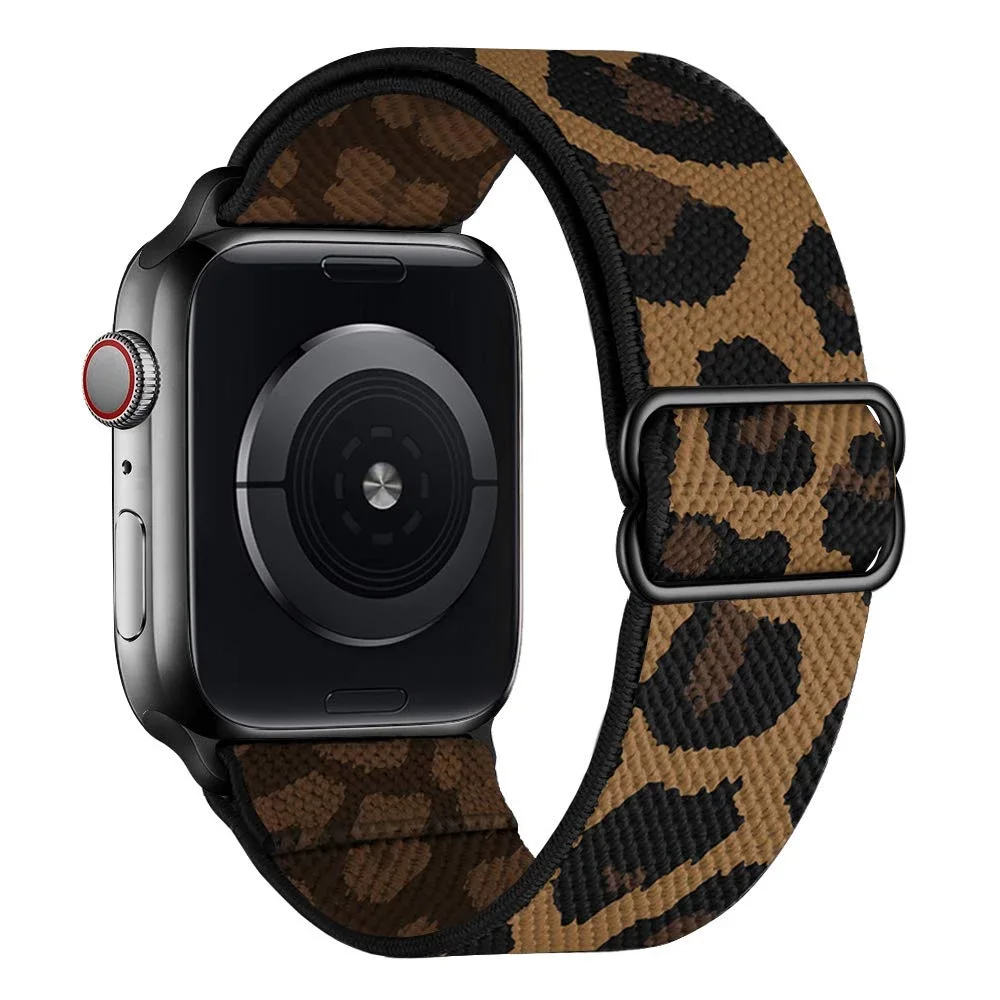 Ремешок для часов Apple Watch band 44 мм 41 45 38 нейлоновый эластичный браслет из ткани correa