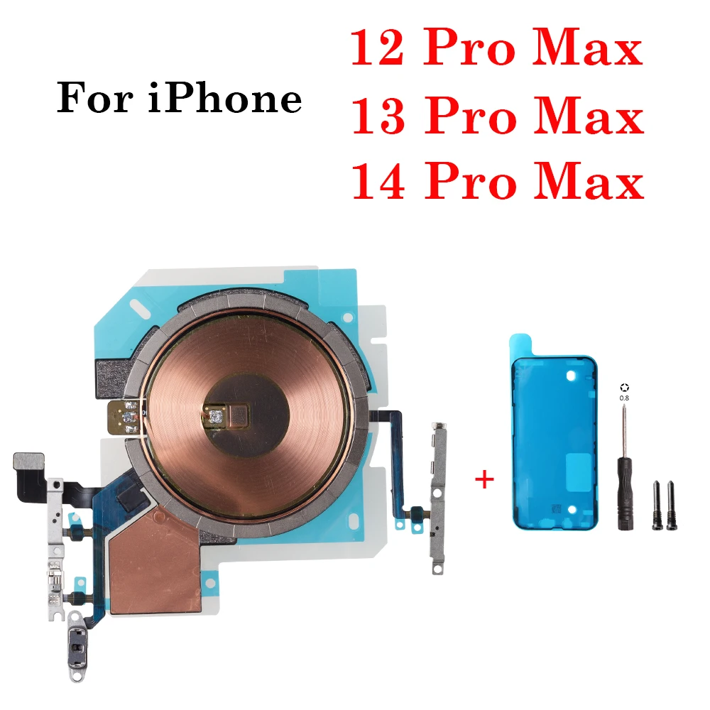 Wireless Charging Coil with NFC and Integrated Power Volume Flex Cable