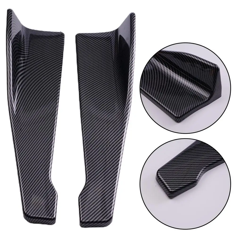 Rear Corner Protection Plate & Side Skirt Cover Set with Screws - Universal Car Bumper Guards (48cm)