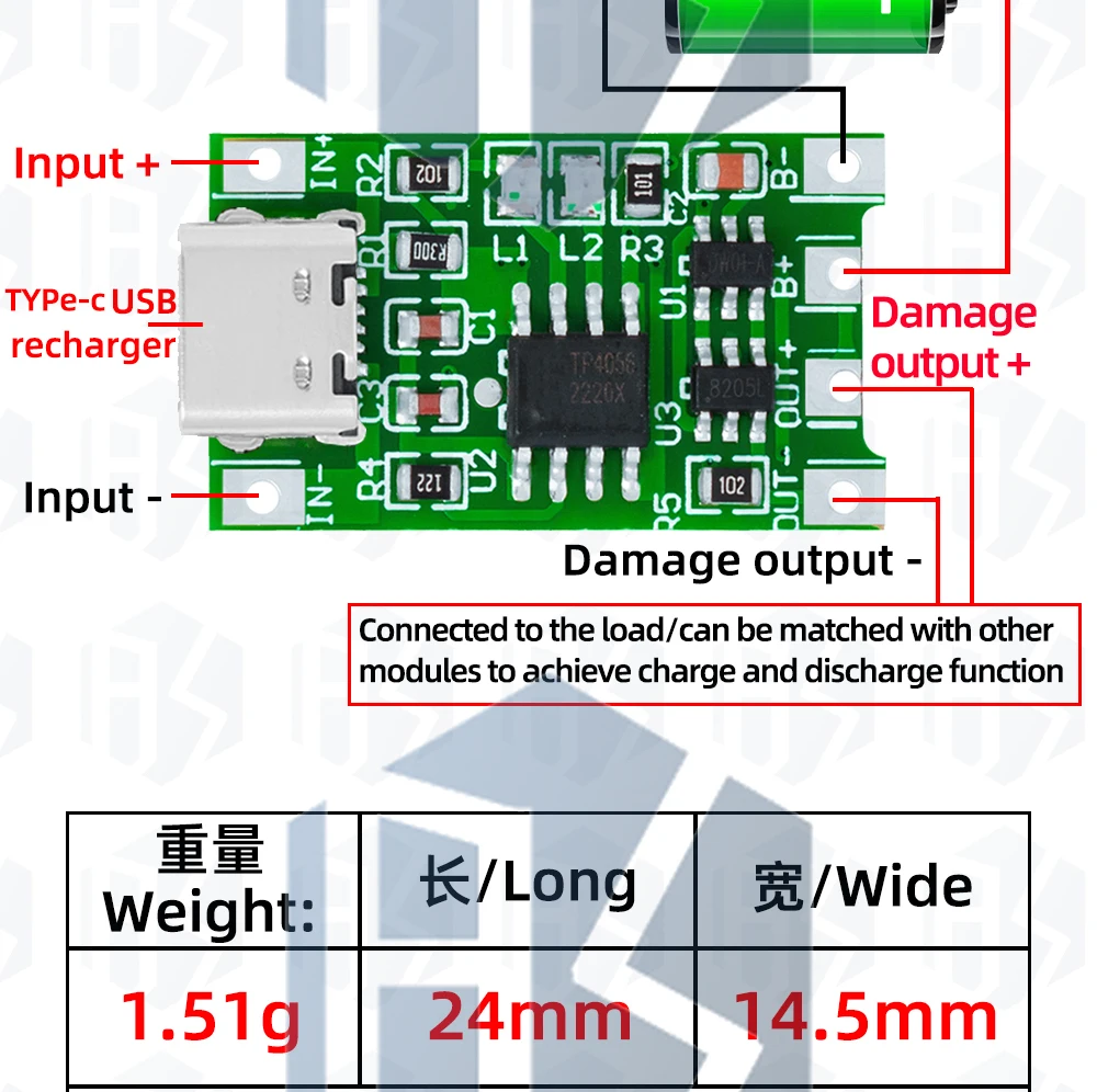 1~10PCS EGBO 1S Lithium-Batterie 18650 Solar-Lademodul 4,2V 3,7V 3,6V Polymer-Ladegerät mit Schutz – Detail 9