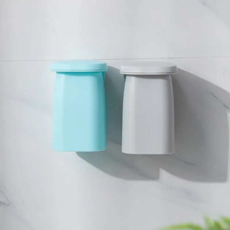 Creative Magnetic Suction Mouthwash Cup Wall-mounted Toothbrush Rack Upside-down Brushing Cup Holder Home Bathroom toothbrush cup