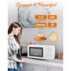 0.6 cubic foot microwave oven, 6 power settings, small microwave oven with handle, 700W countertop microwave oven 4