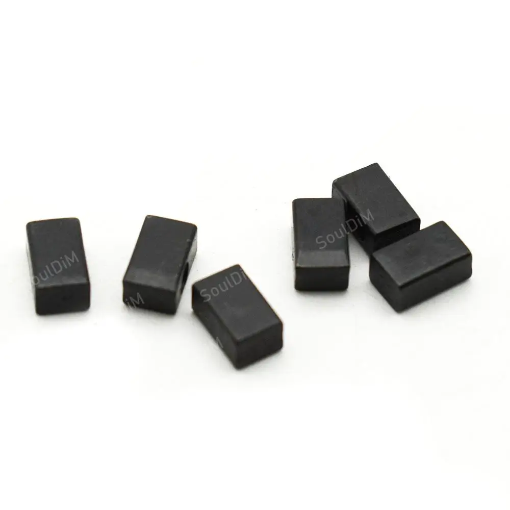 100pcs Electric Guitar Tremolo Bridge String Saddle Clamp Pressure Lock String Insert iron Block For Electric Guitar 8.15X4X5MM guitar bridge