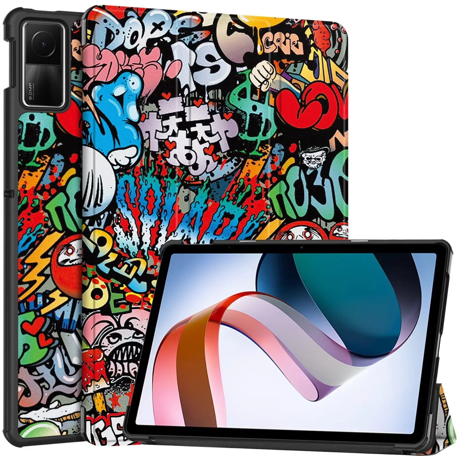 Couro Tri-folding Stand Case para Xiaomi Redmi Pad Crianças Flip Magnético Capa se 11 2023 10.6 pu