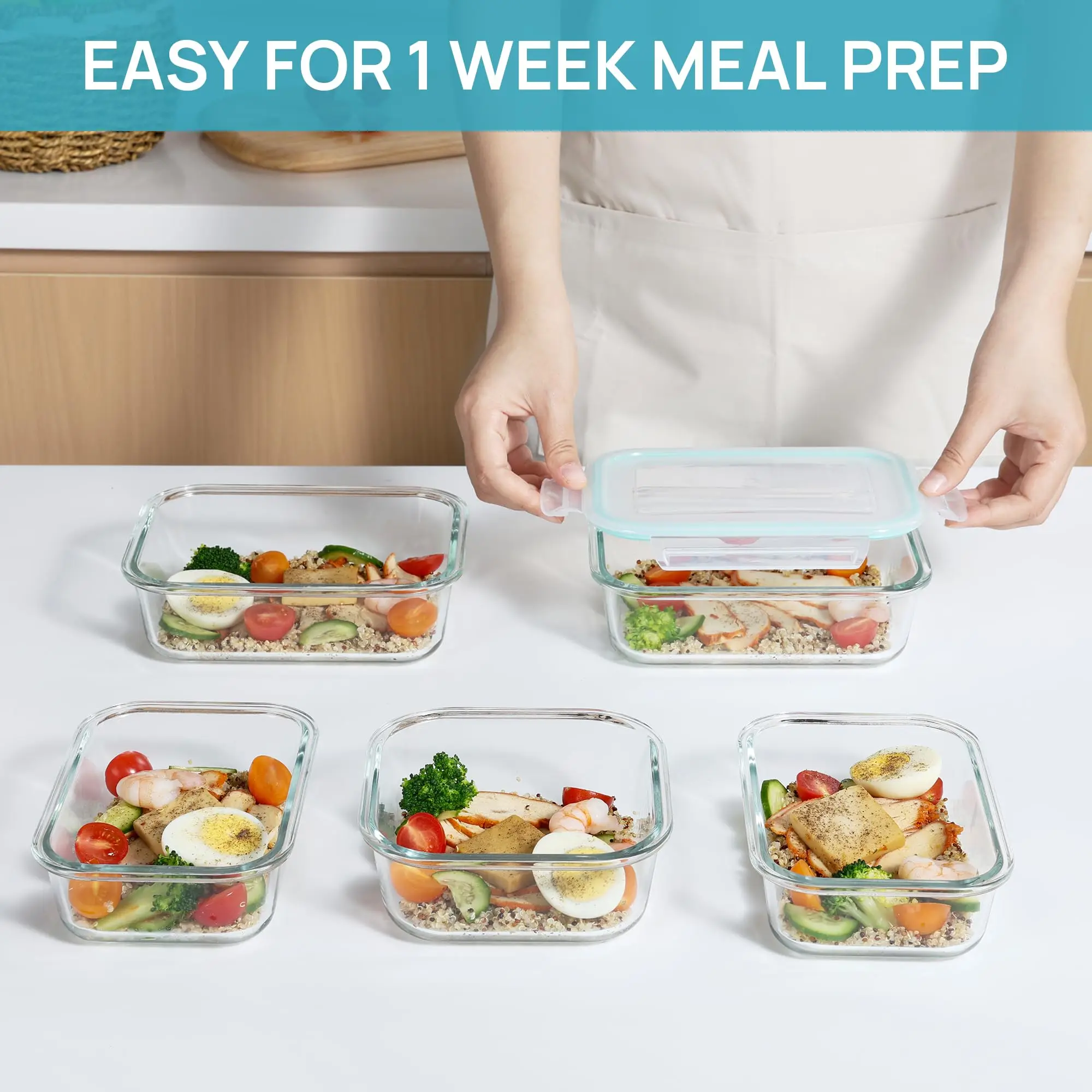 Glass Food Lunch Box Containers