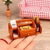 1:12 Dollhouse Miniature Bookcase Showcase Mini Display Rack Storage Cabinet Desk Supplies Rack Model Home Furniture Decor Toys 4