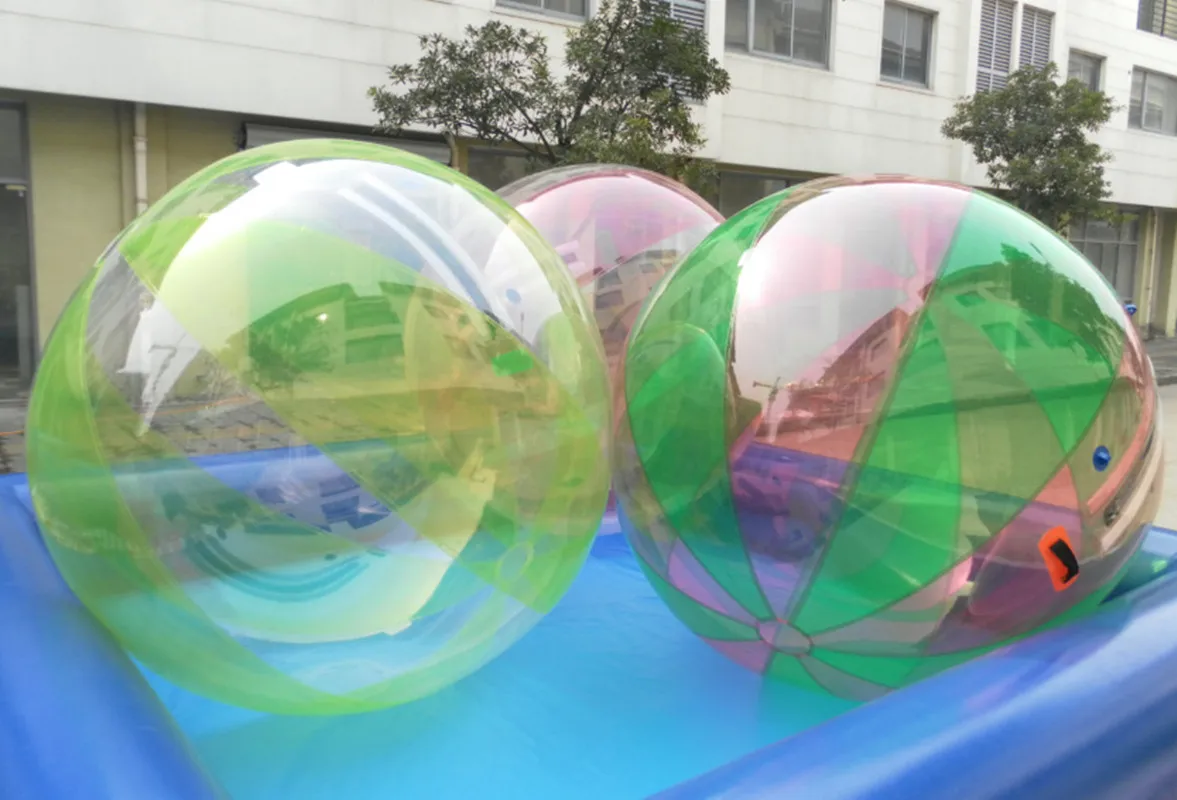 HIBADOU 2m Dia TPU Water Walking Ball Inflatable Water Walking  Ball Zorb Ball Human Hamster Inside Dacing Ball On Sale 4