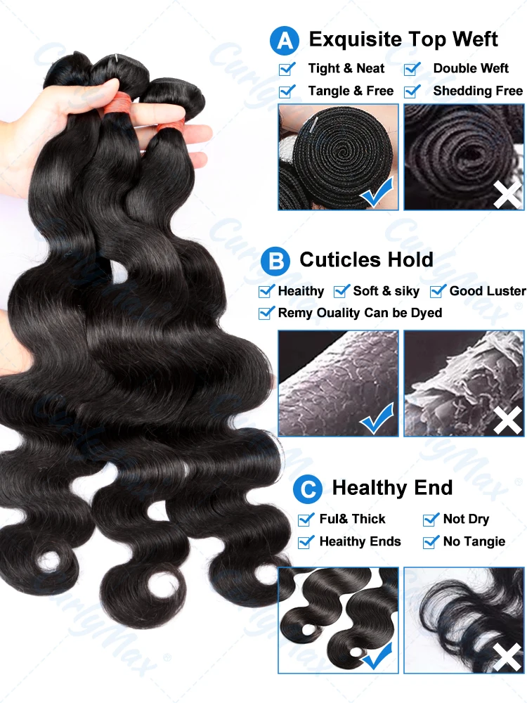 Human Hair Extensions 28 30 36 Inch Body Wave Bundles Human Hair Brazilian Remy Hair Water Wavy Weave 2 3 4 Extensions Weft