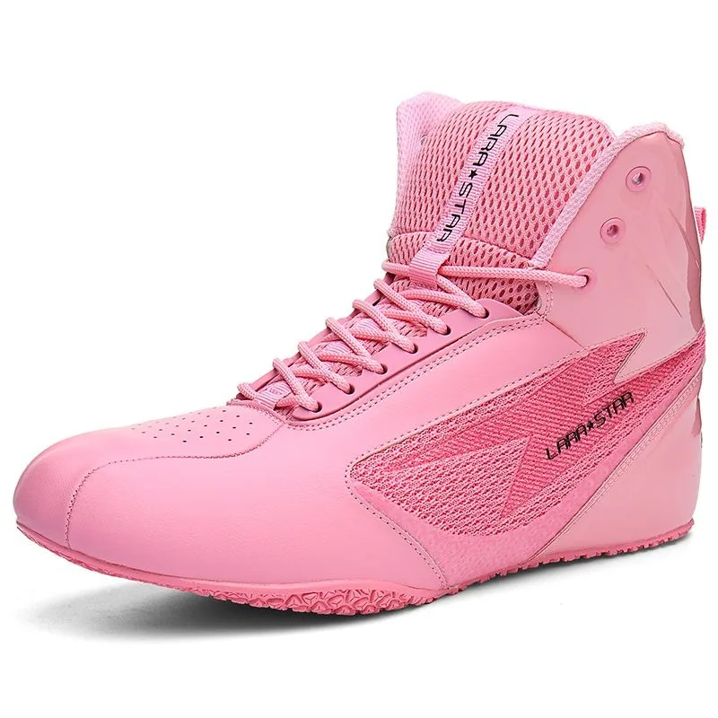 Men's Women's Indoor Fitness Training Wrestling Shoes Multi-color Wear-resistant Sports Shoes Non-slip Lightweight Boxing Shoe