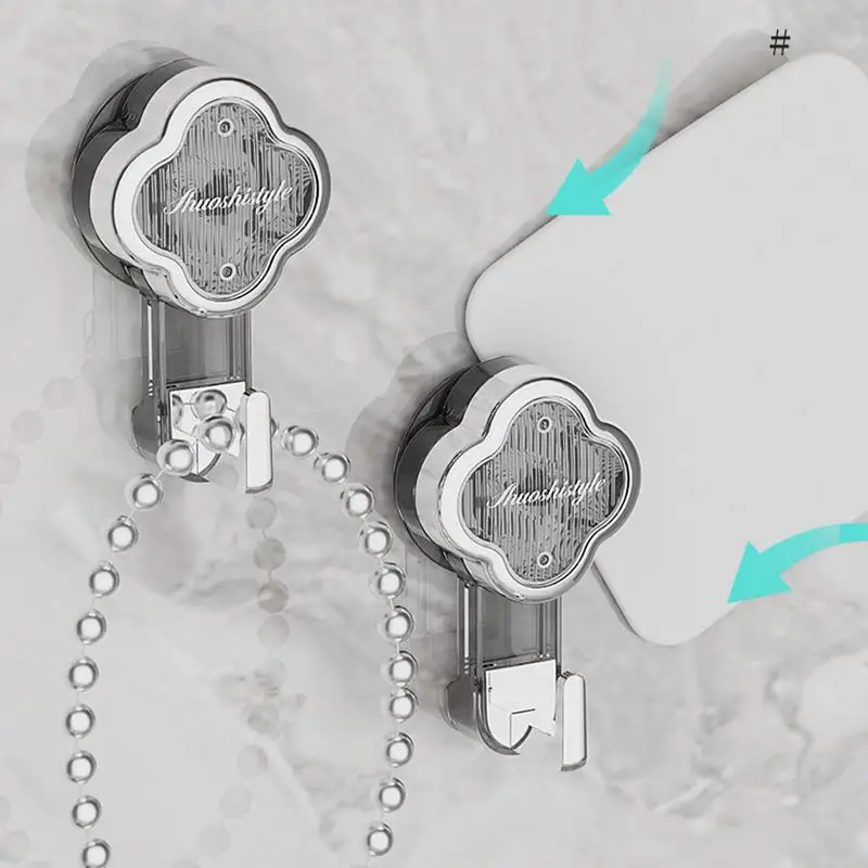 탈착식 투명 헤비 듀티 유리 흡입 컵 후크, 방수 화환 행어 창문 진공 걸이, 타일 욕실용 